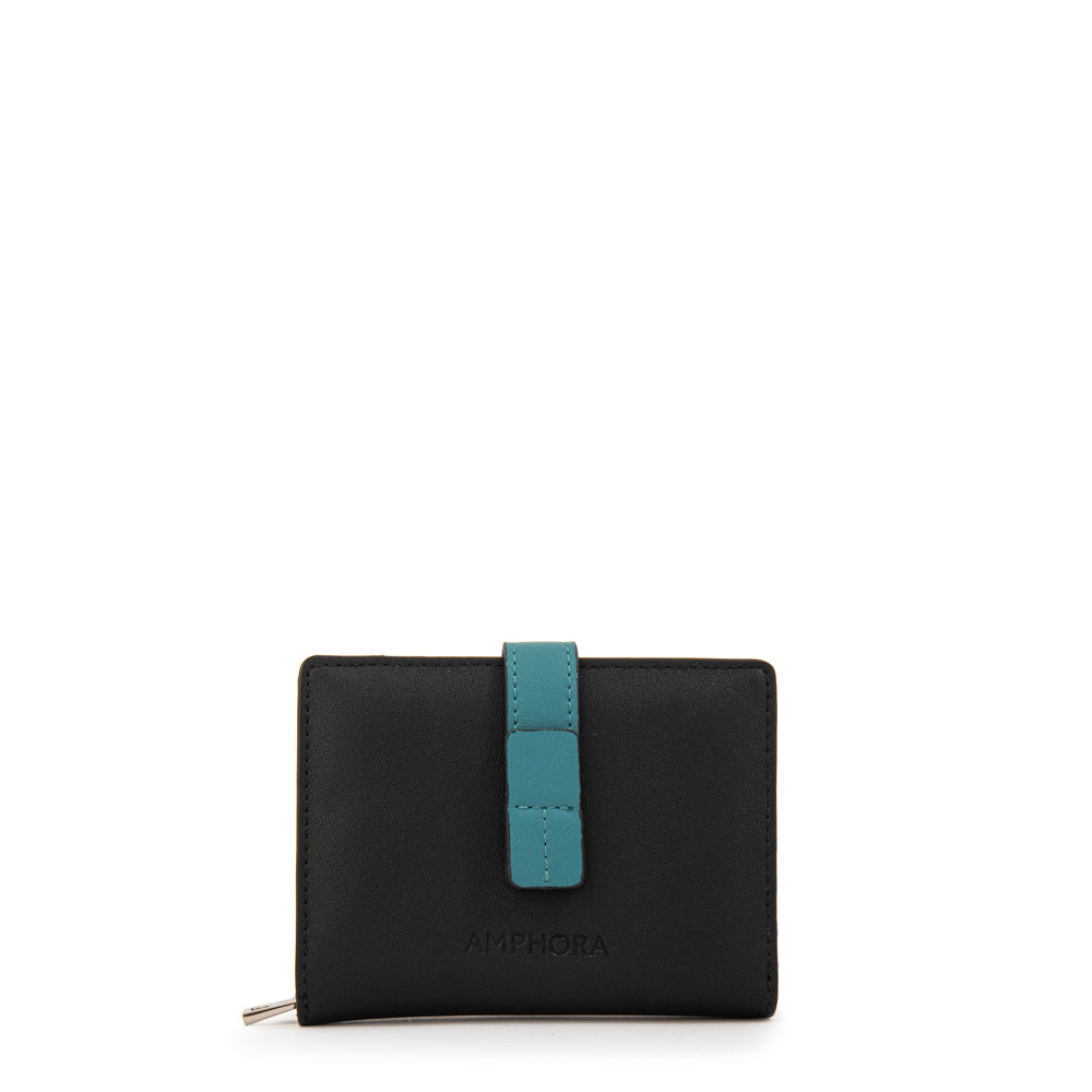 Billetera Cierre Exterior Galia Negro