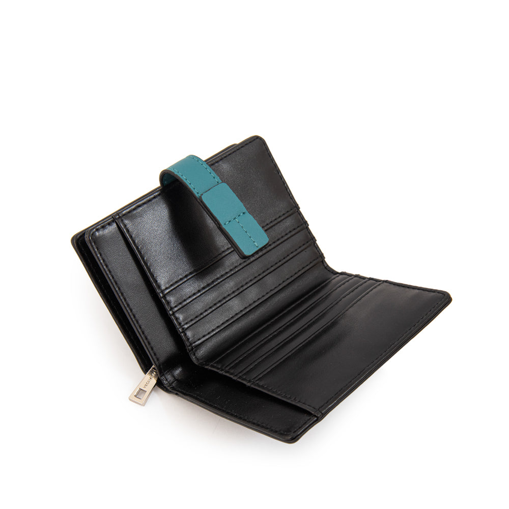 Billetera Cierre Exterior Galia Negro