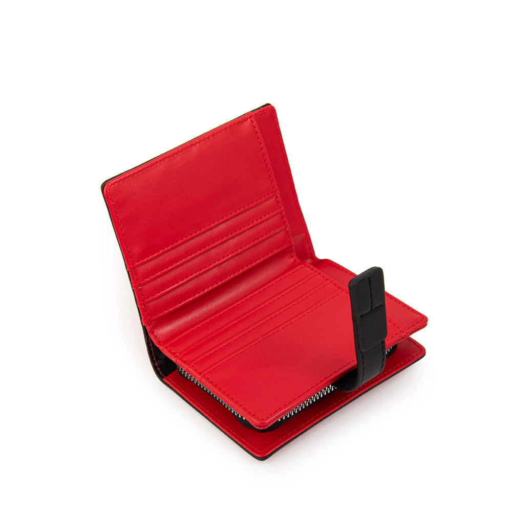 Billetera Cierre Exterior Galia Rojo