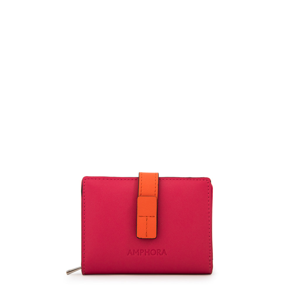 Billetera Cierre Exterior Galia Fucsia