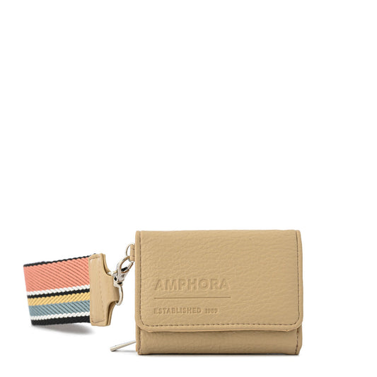 Billetera Cierre Exterior Villazon Beige