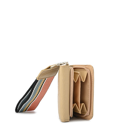 Billetera Cierre Exterior Villazon Beige