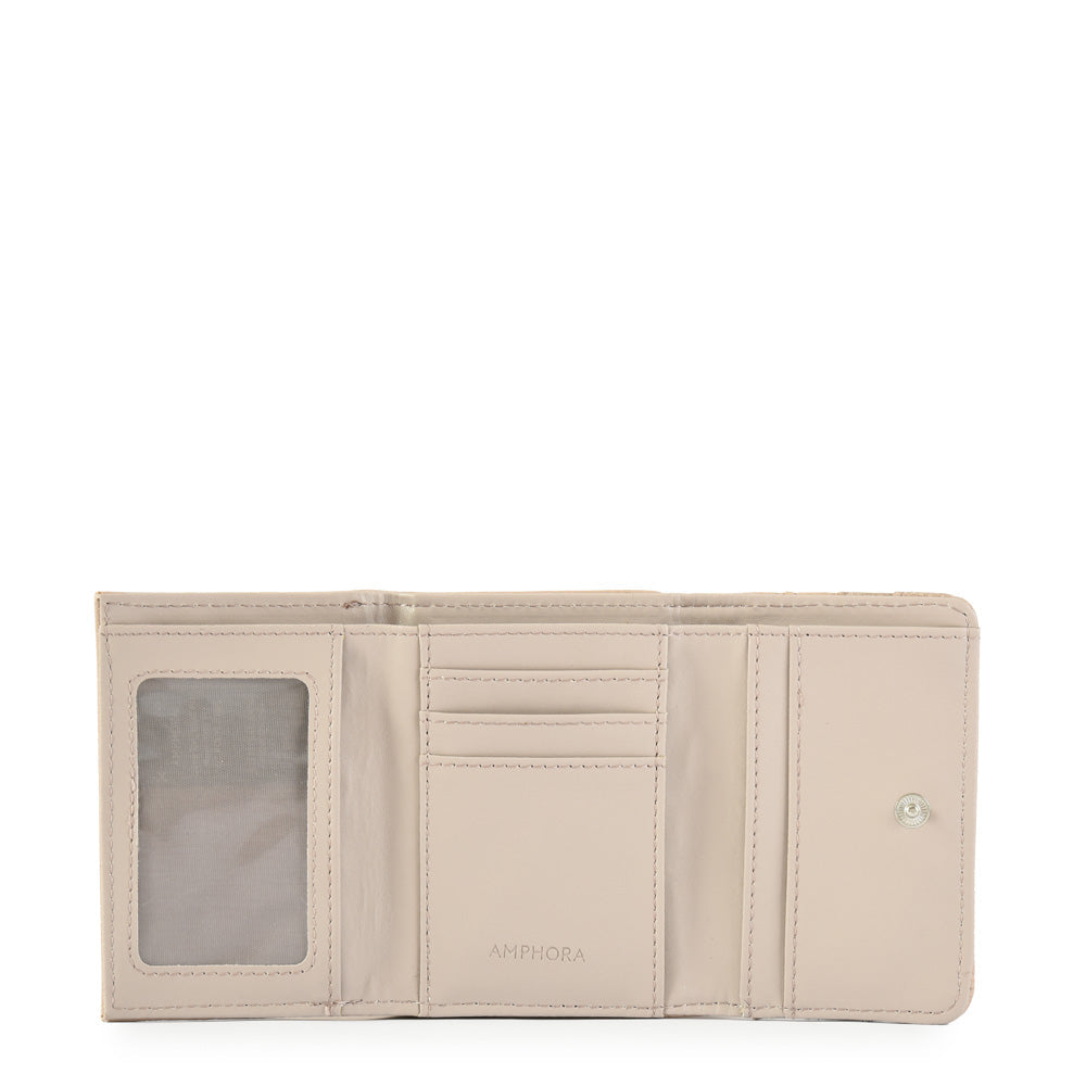 Billetera Cierre Exterior Aina Taupe