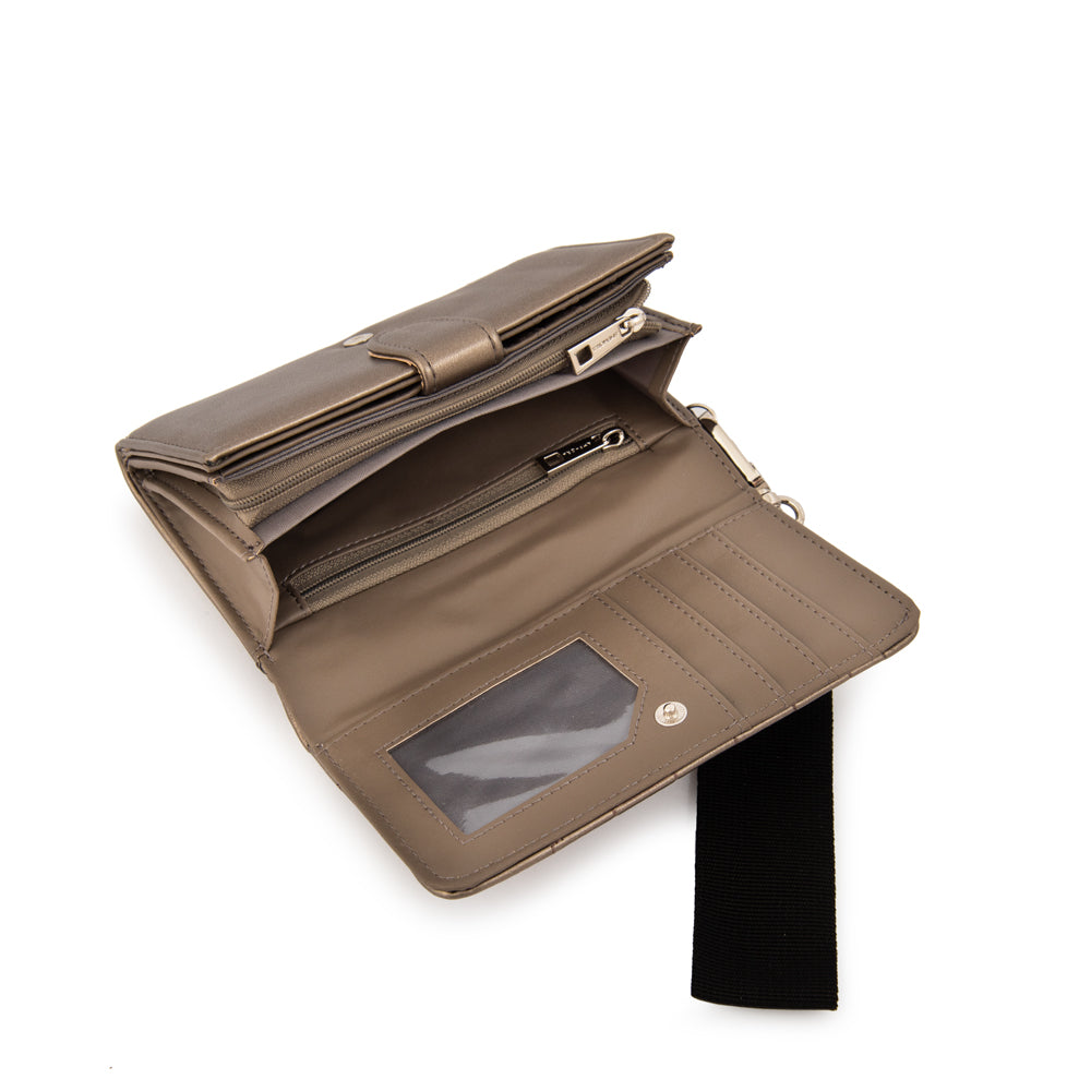 Billetera Mediana Armenia Plateado Oscuro