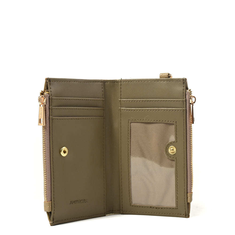 Billetera Doble Arlet Verde Oliva