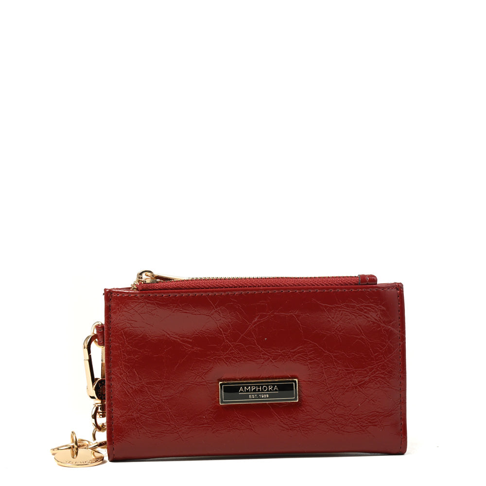 Billetera Doble Arlet Rojo Oscuro