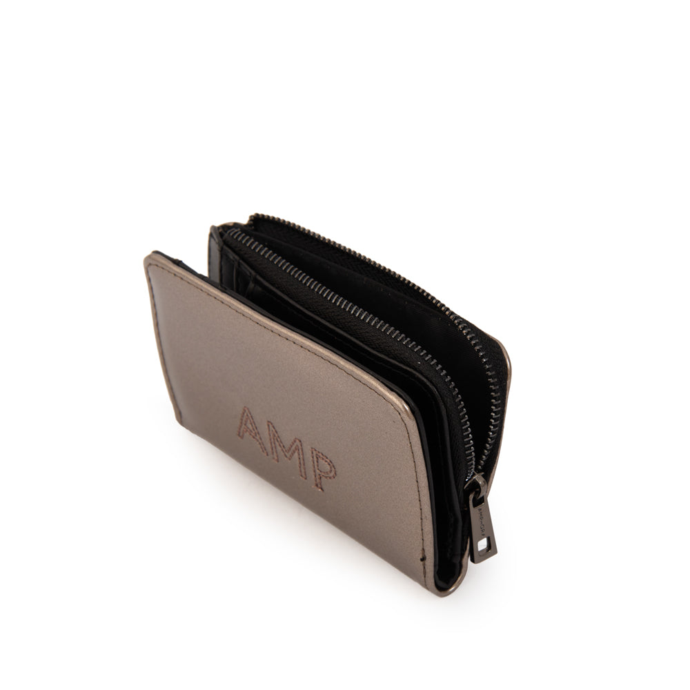 Billetera Simple Dara Plateado Oscuro