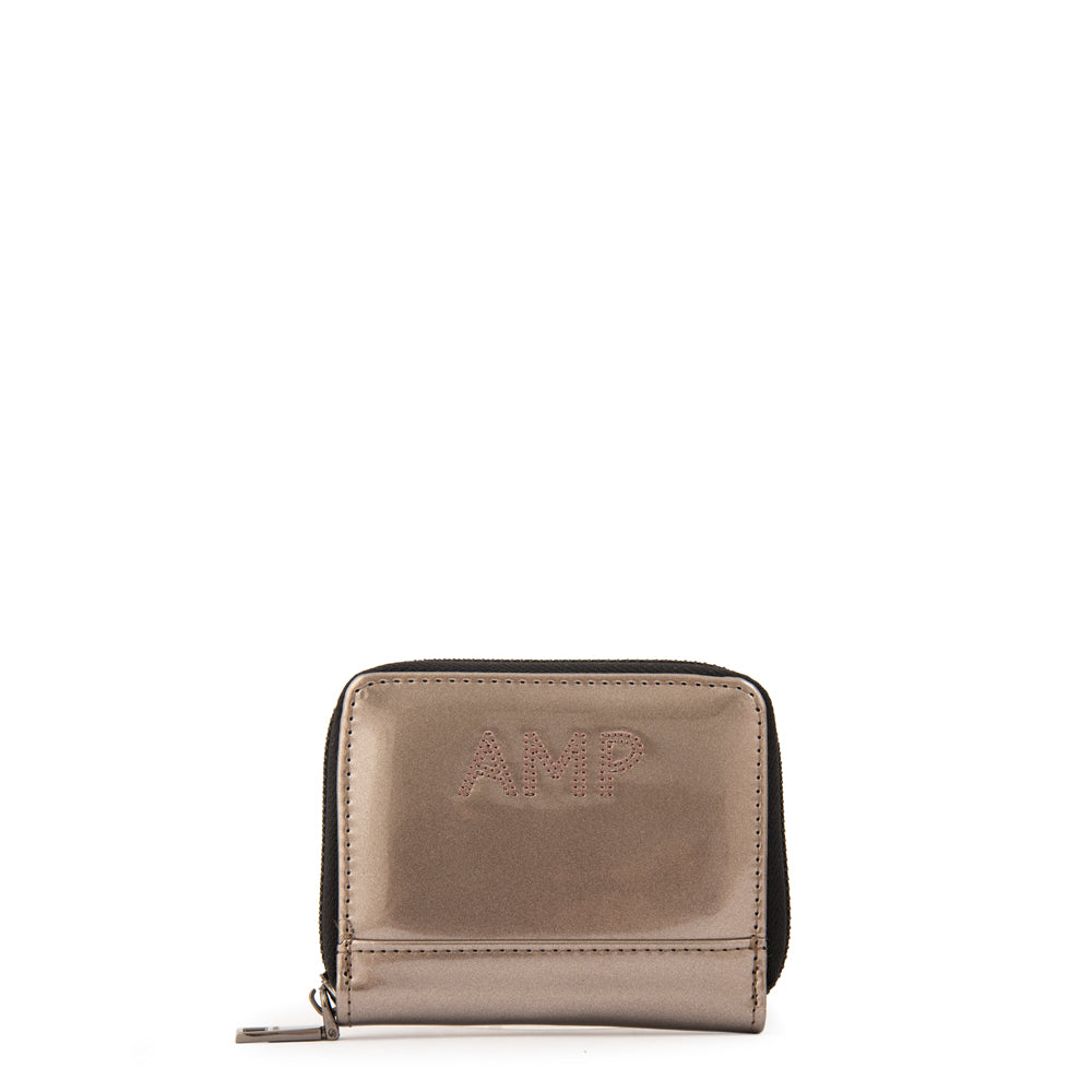 Billetera Monedero Dara Plateado Oscuro