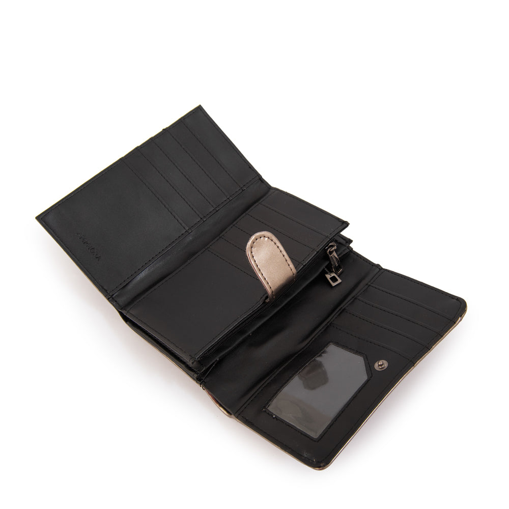 Billetera Dara Plateado Oscuro