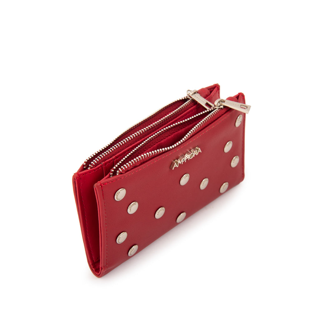 Billetera Doble Zulema Rojo