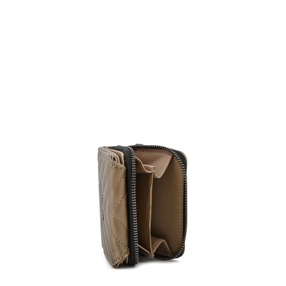 Billetera Pequeña Muller Plateado