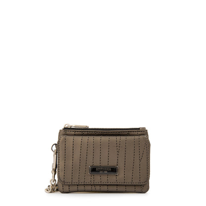 Monedero Guinea Plateado Oscuro