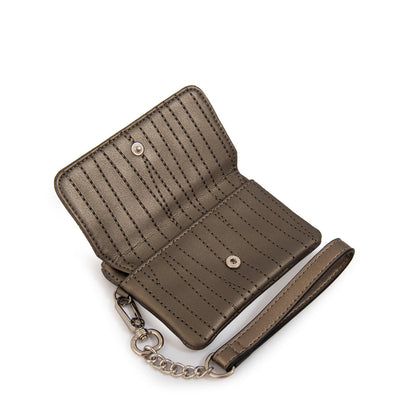 Monedero Guinea Plateado Oscuro