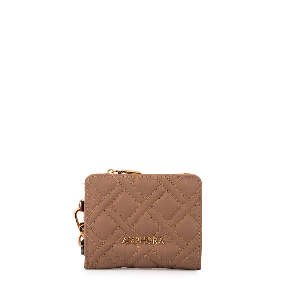 Billetera Pequeña Gambia Beige Oscuro