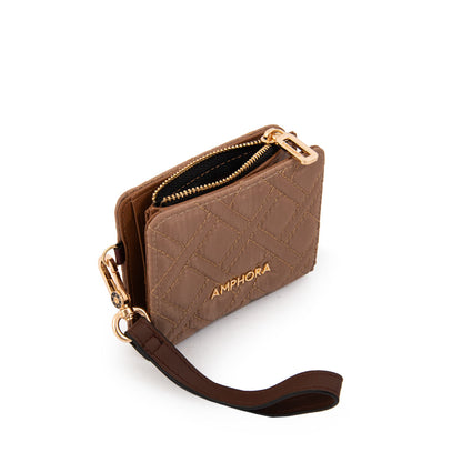 Billetera Pequeña Gambia Beige Oscuro