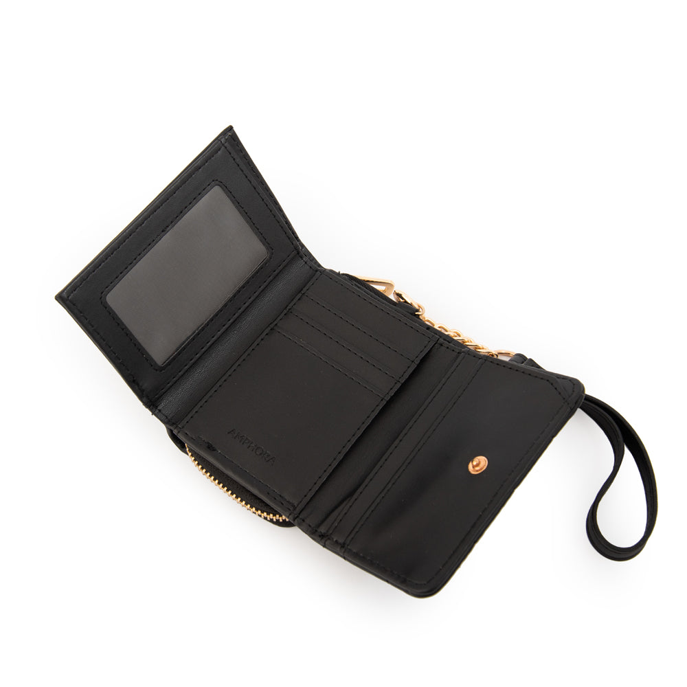 Billetera Pequeña Grecia Negro