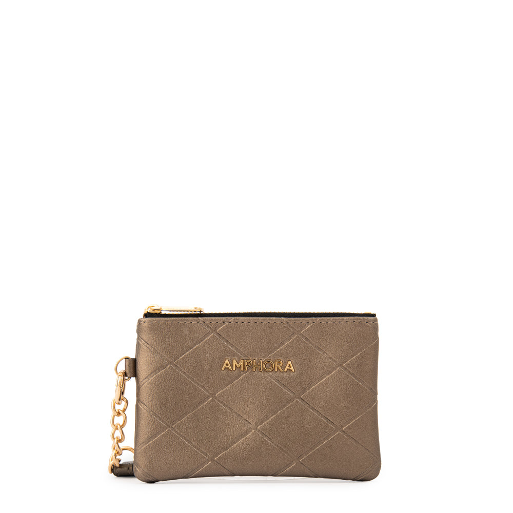 Monedero Suiza Plateado Oscuro