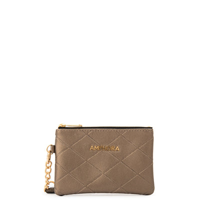 Monedero Suiza Plateado Oscuro