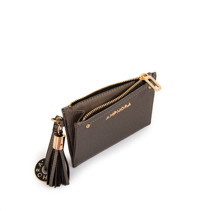 Monedero Etiopia Plateado Oscuro