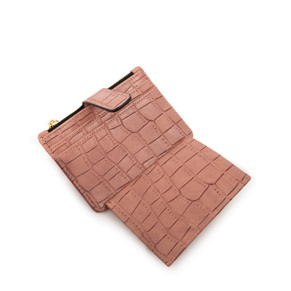 Billetera Cierre Exterior Lupita Rosado Viejo