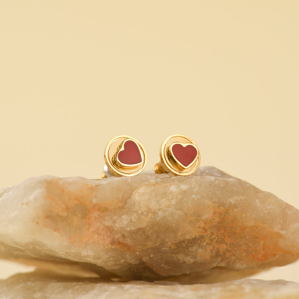 Aretes Cuore Dorado