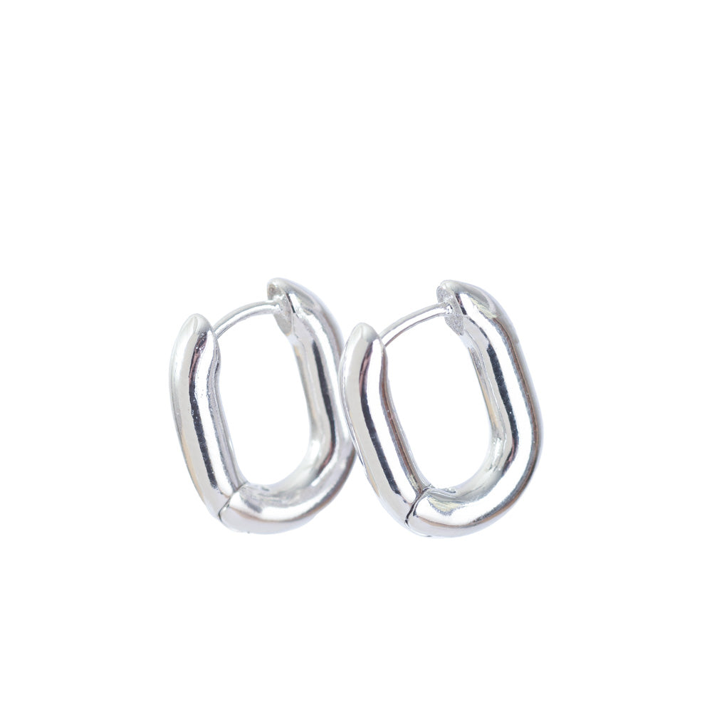 Aretes Argolla D276 Plateado