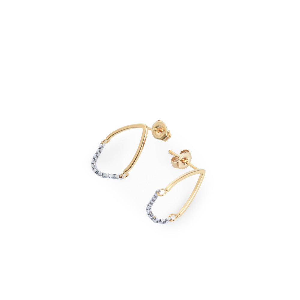 Aretes Diamond Dorado