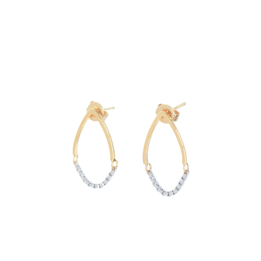 Aretes Diamond Dorado