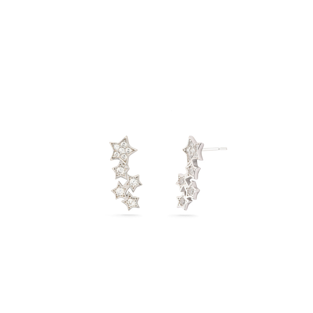 Aretes Universe Plateado