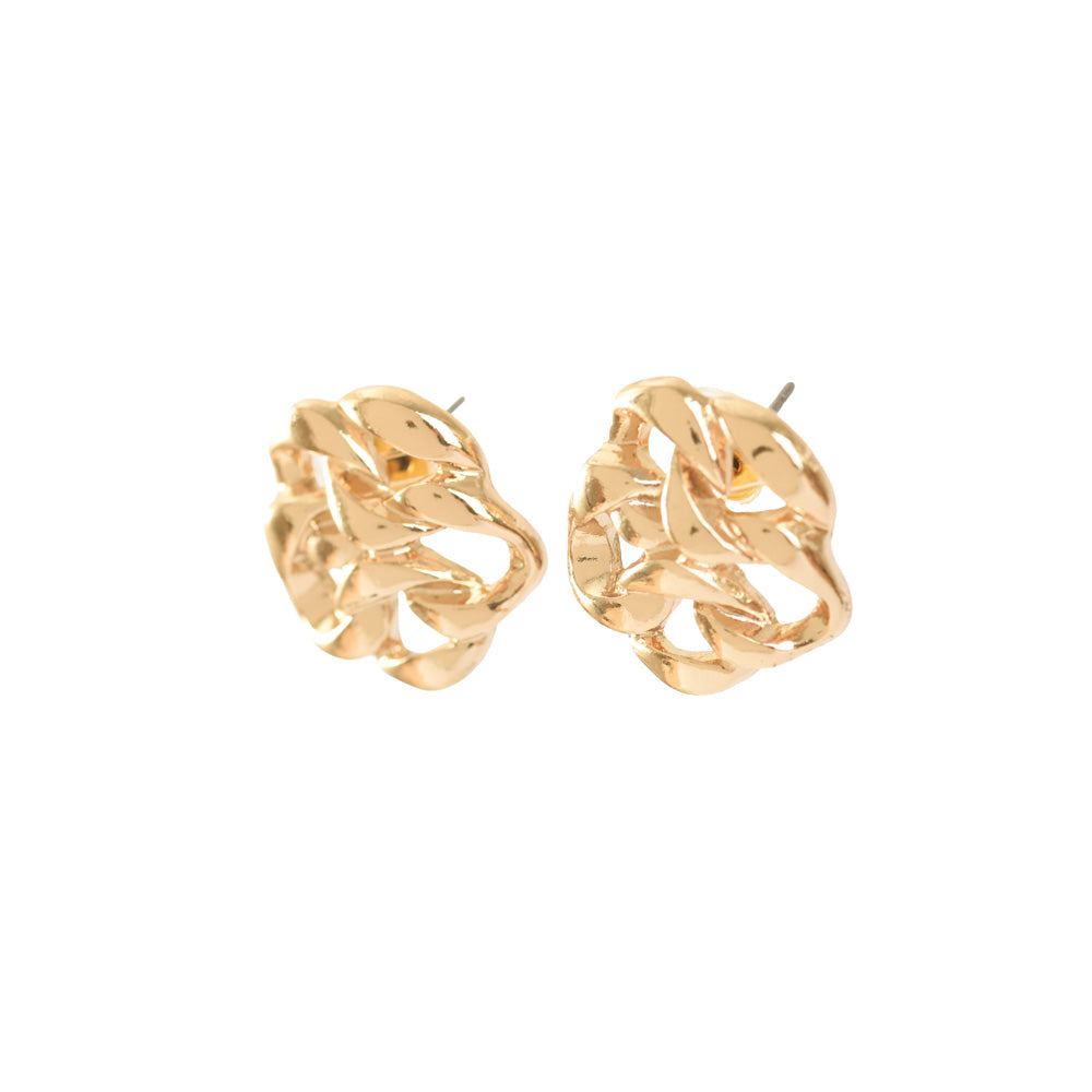 Aretes Wave Dorado