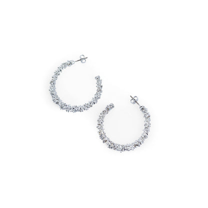 Aretes Argolla D271 Plateado