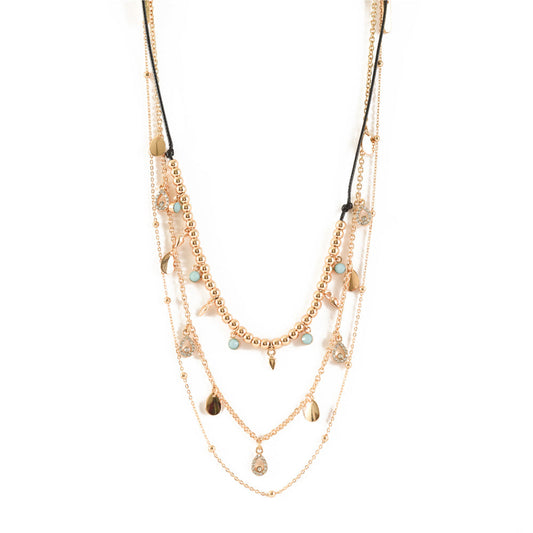 Collar Hippie Chic Dorado