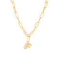 Collar Inicial F Dorado