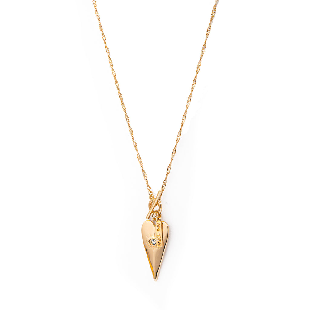 Collar Corazon D400 Dorado
