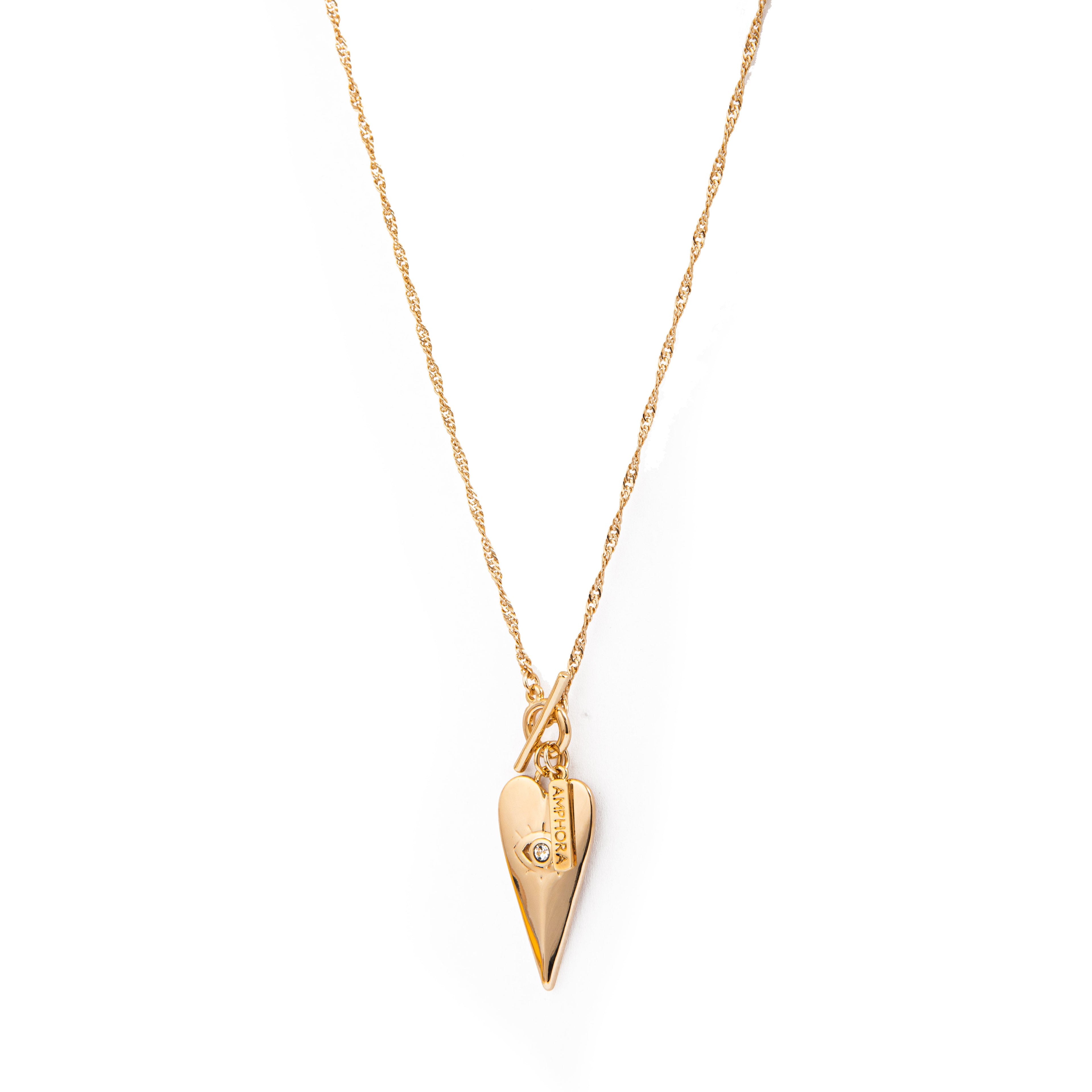 Collar Corazon D400 Dorado
