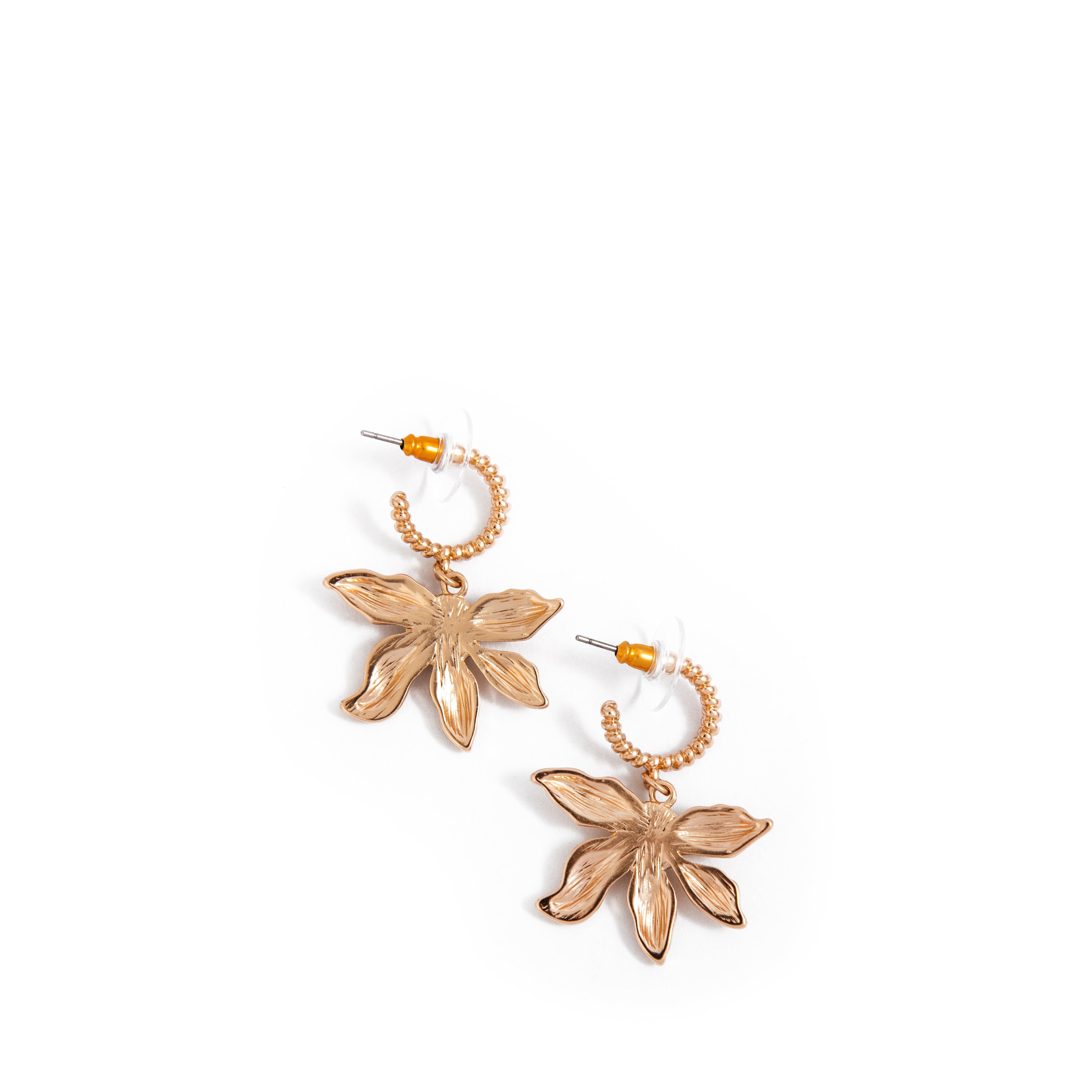 Aretes Girasol Dorado