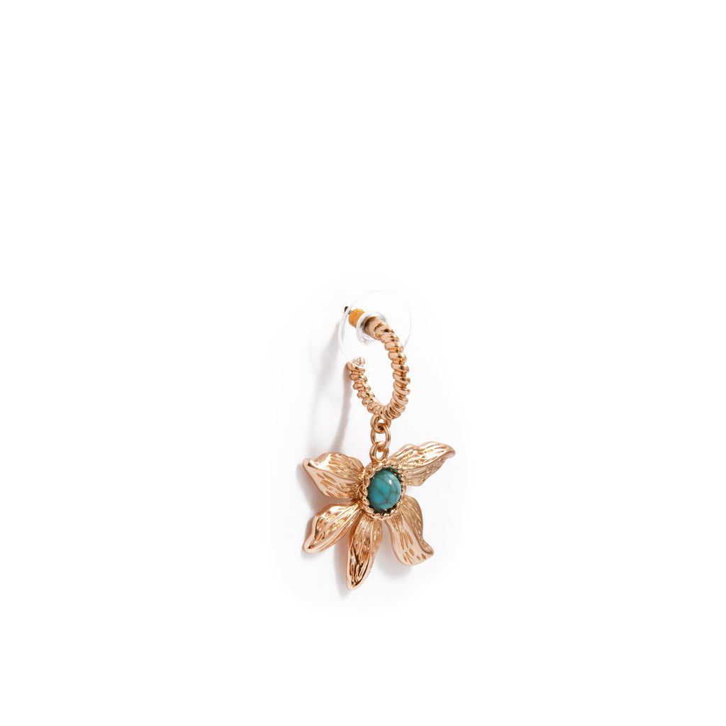 Aretes Girasol Dorado