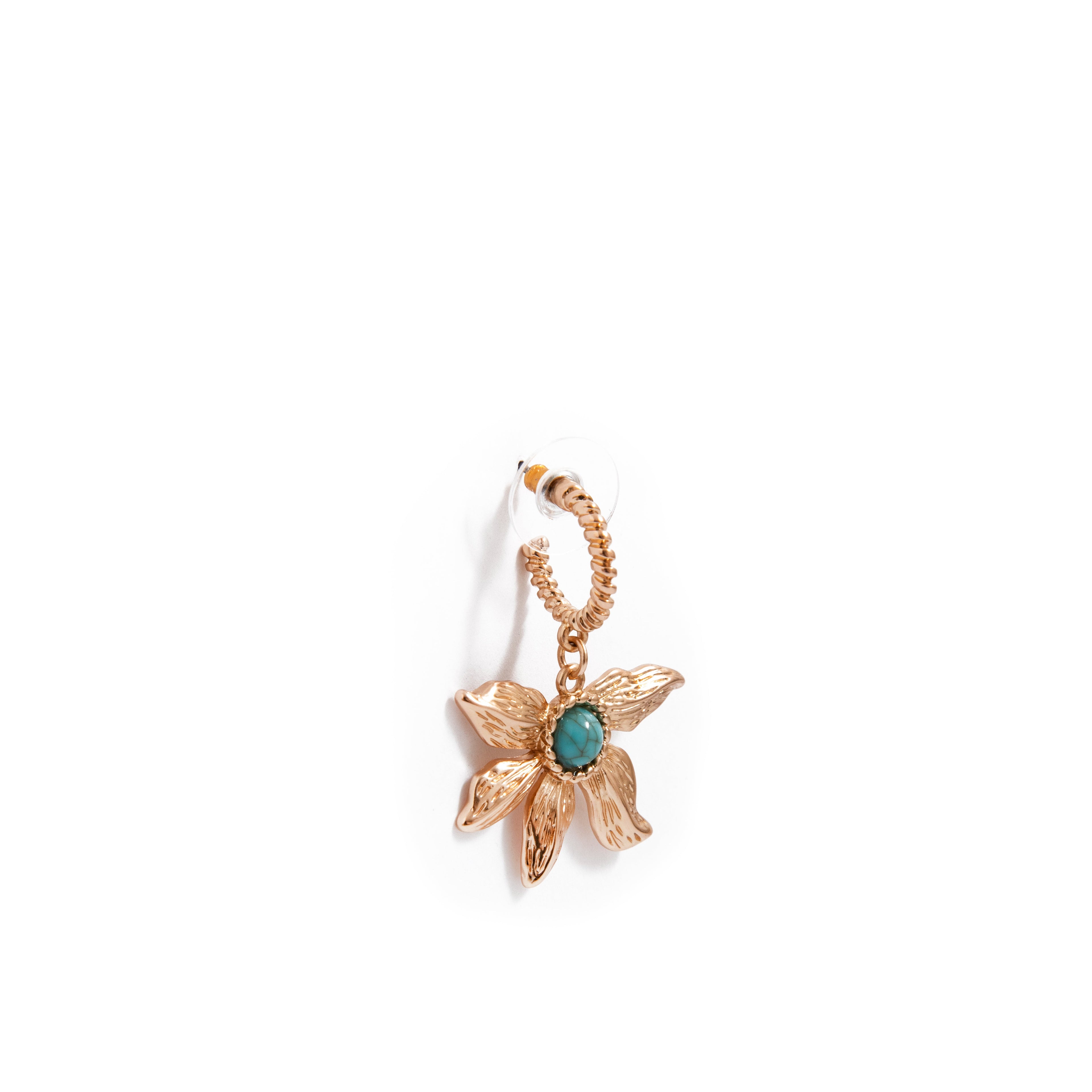 Aretes Girasol Dorado