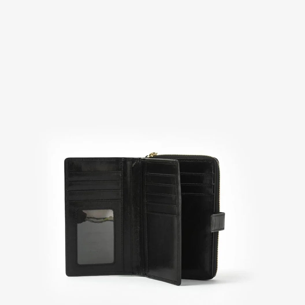 Billetera Cierre Exterior Kami Negro
