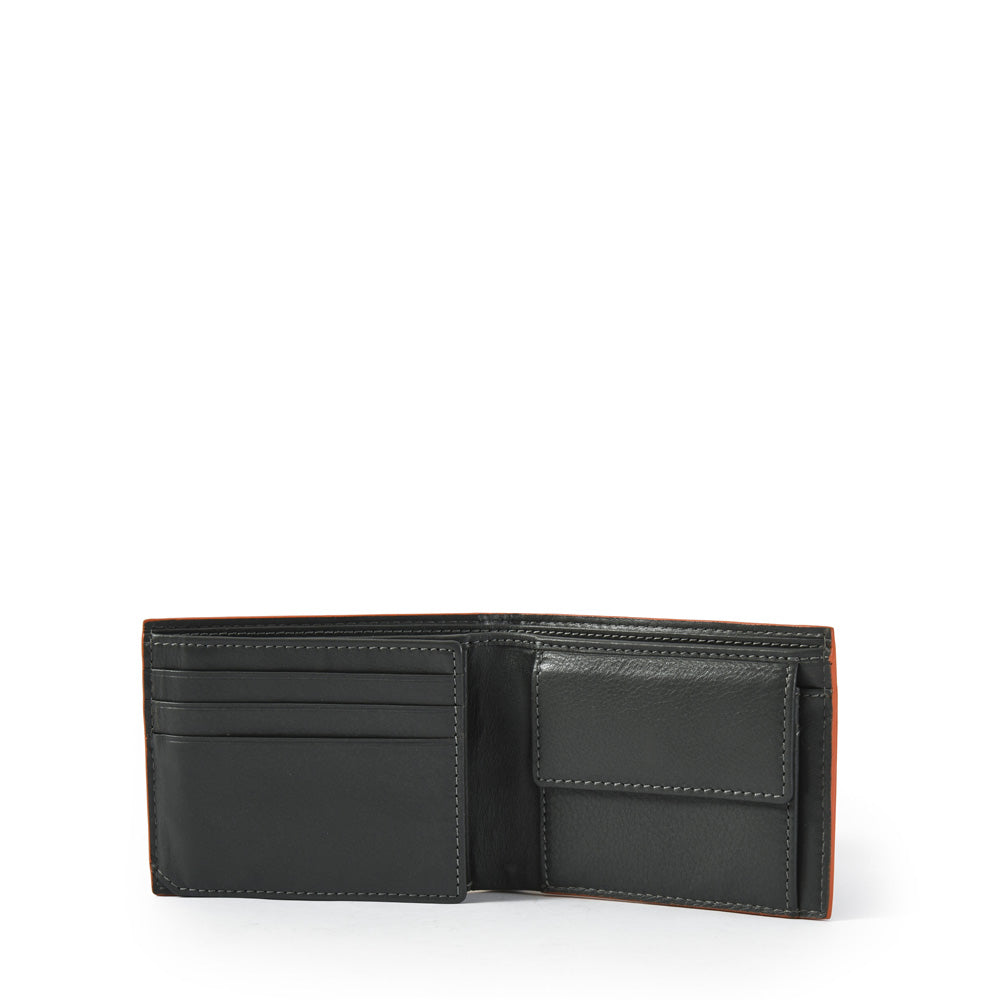 Billetera Hombre C/Aleta Fabio Gris