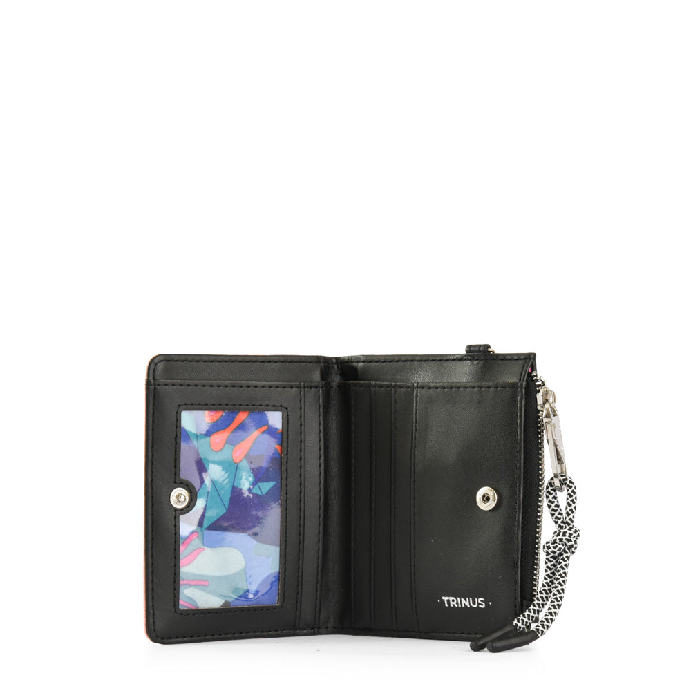 Billetera Rectangular Cierre Exterior Yali Rosado Viejo