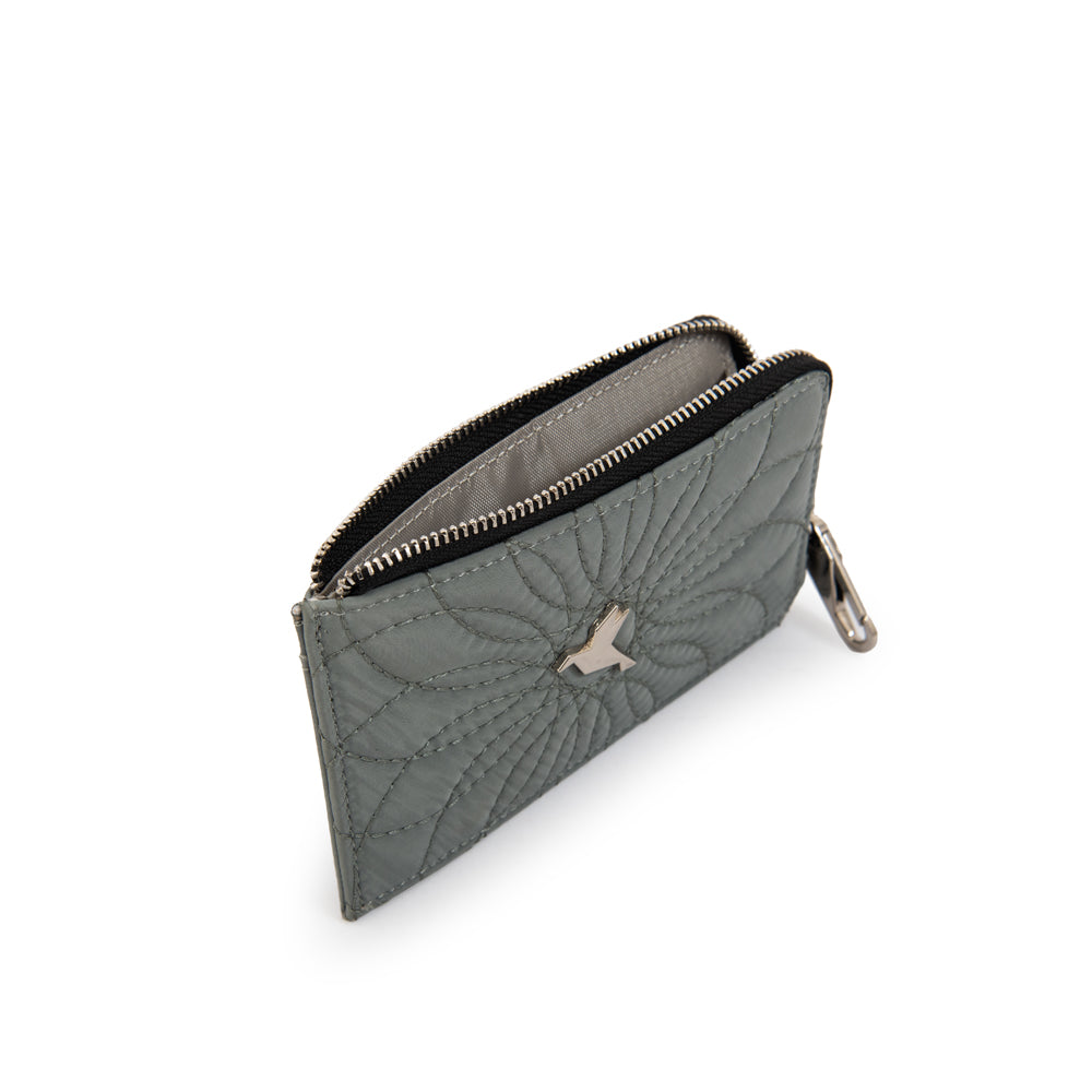 Billetera Cierre Exterior Carlota Verde Oscuro