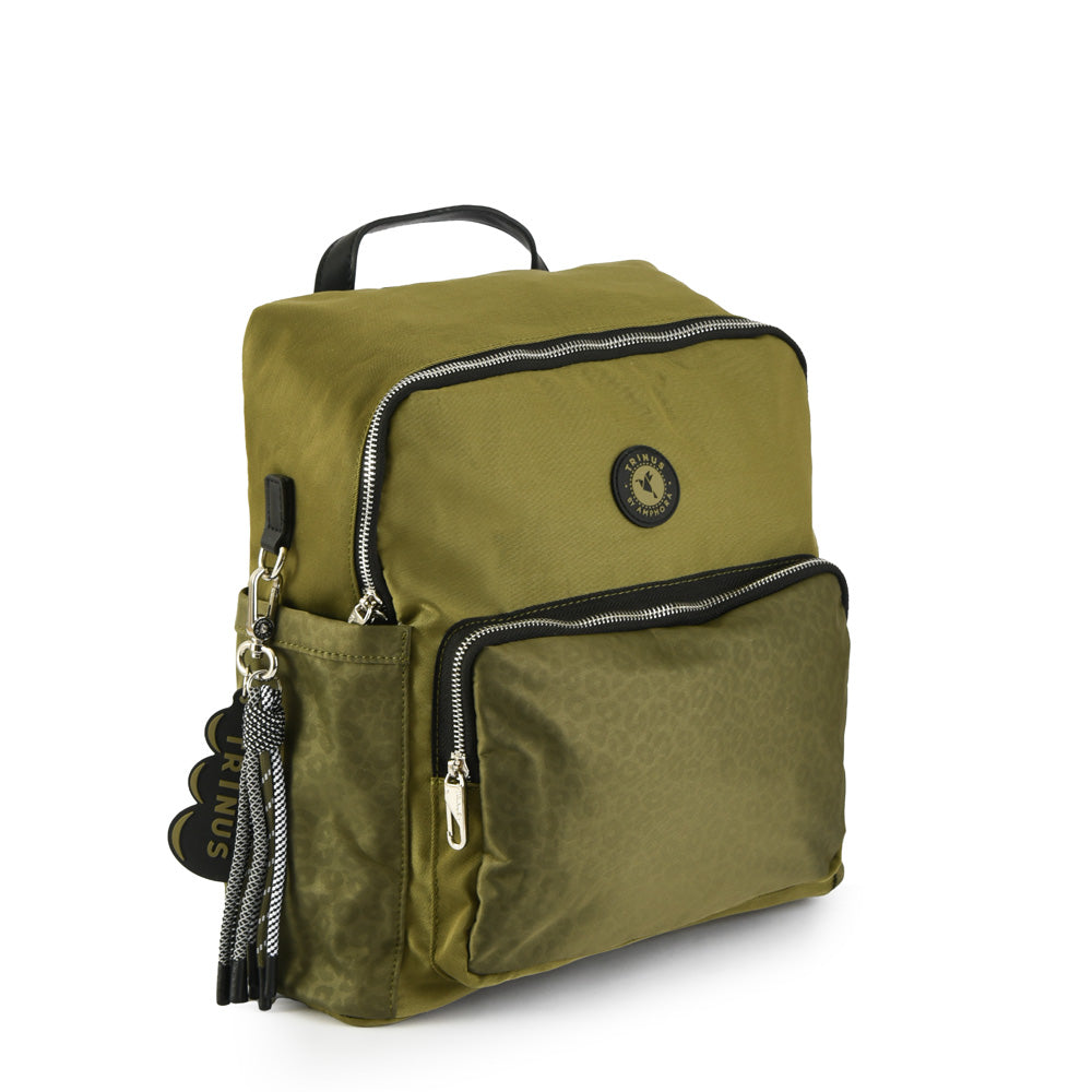 Mochila Porta Laptop 14" Fara Verde Oscuro