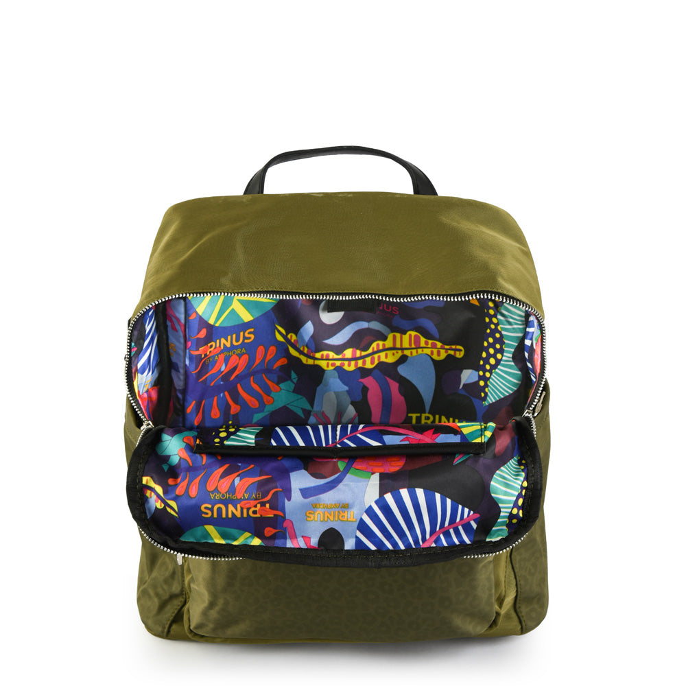 Mochila Porta Laptop 14" Fara Verde Oscuro