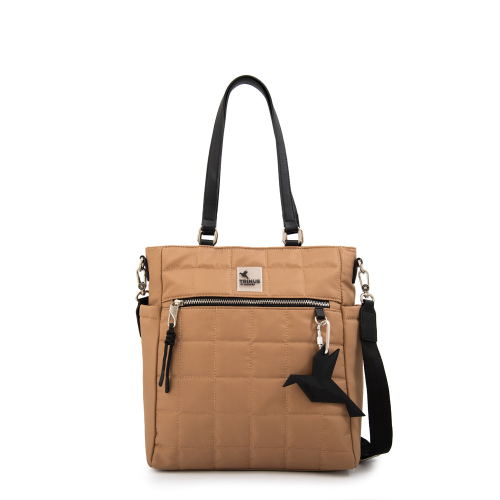 Cartera Dos Asas Belina Beige Oscuro