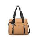 Cartera Dos Asas Juliana Beige Oscuro