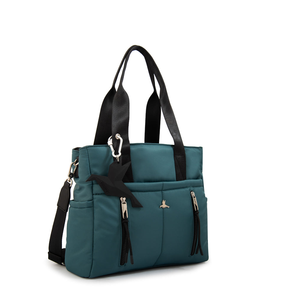 Cartera Dos Asas Juliana Petroleo Oscuro