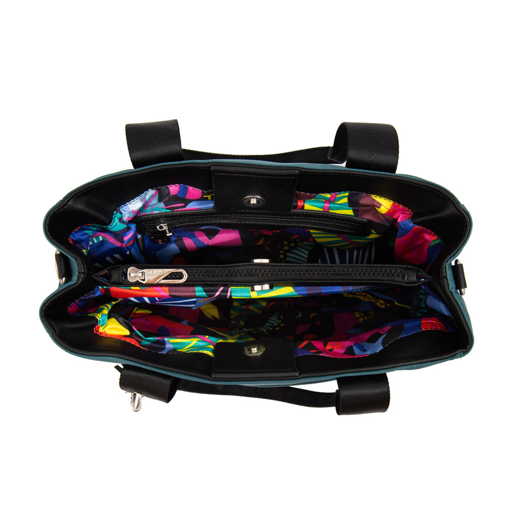 Cartera Dos Asas Juliana Petroleo Oscuro