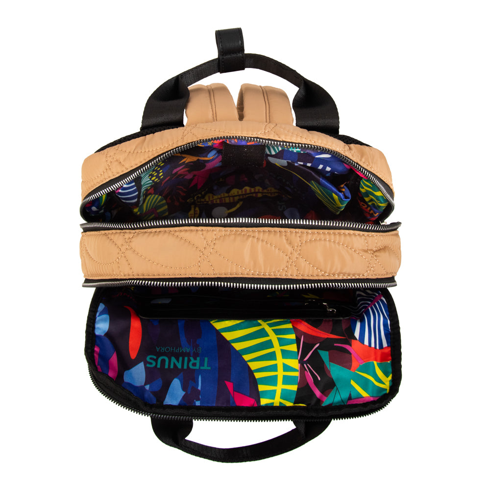 Mochila Porta Laptop Ivanca Beige Oscuro