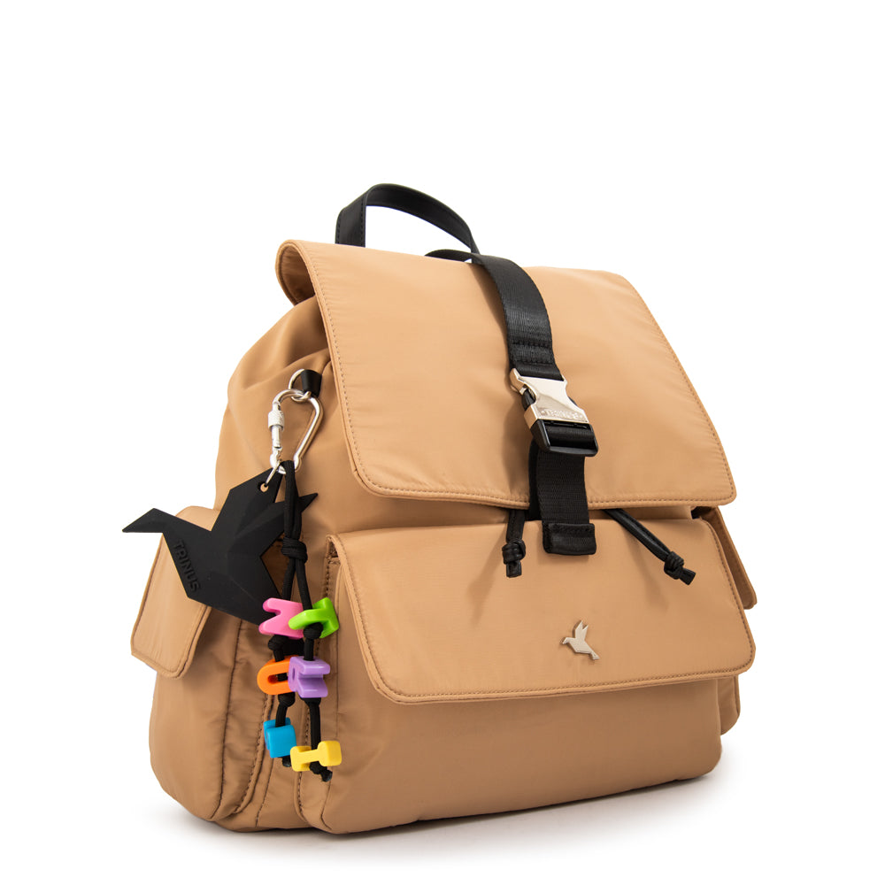 Mochila Melania Beige Oscuro